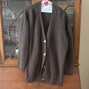 Quince Dark Brown cashmere Sweater